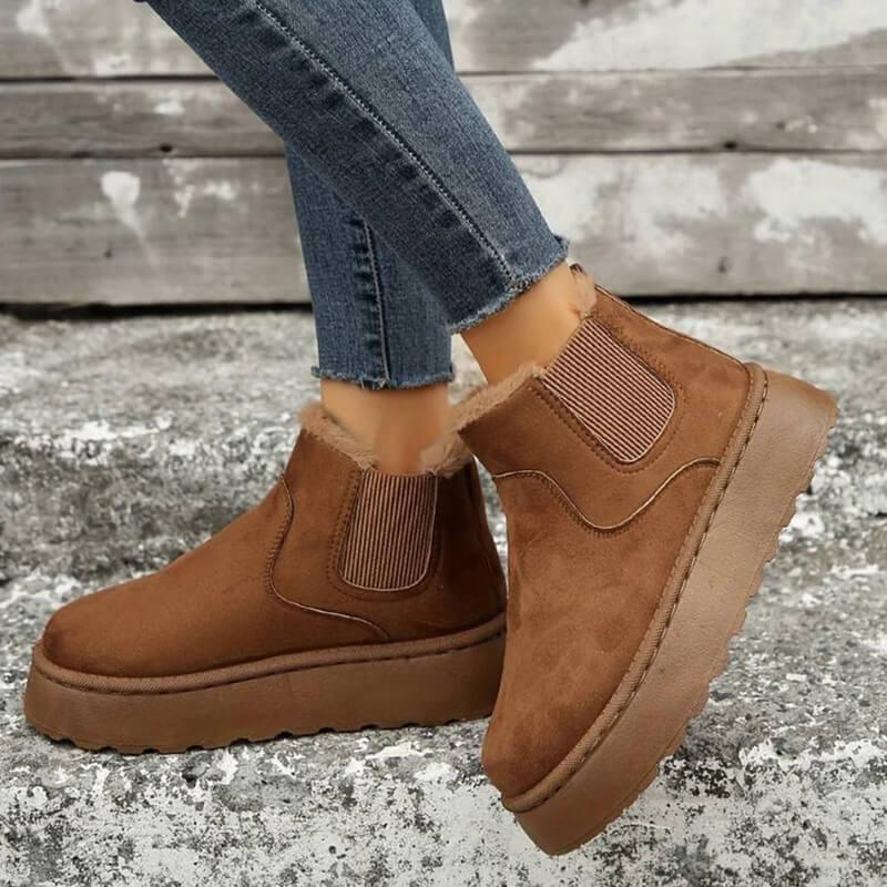 Wilhelmina | Platform Slip-On Ankle Boots