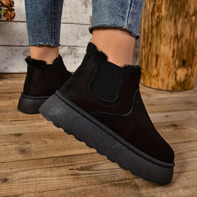 Wilhelmina | Platform Slip-On Ankle Boots