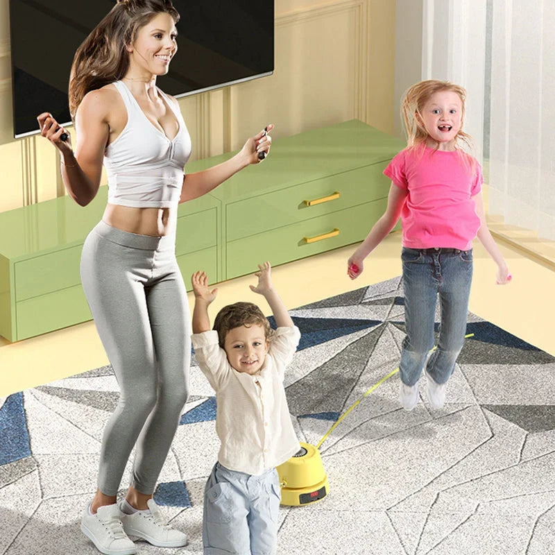 Jump Rope Machine | Rechargeable LED Display & Adjustable Speed | 20-Hour Battery