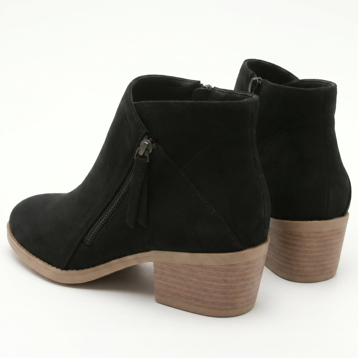 Justus | Women's Block Heel Ankle Boots with Side Zip
