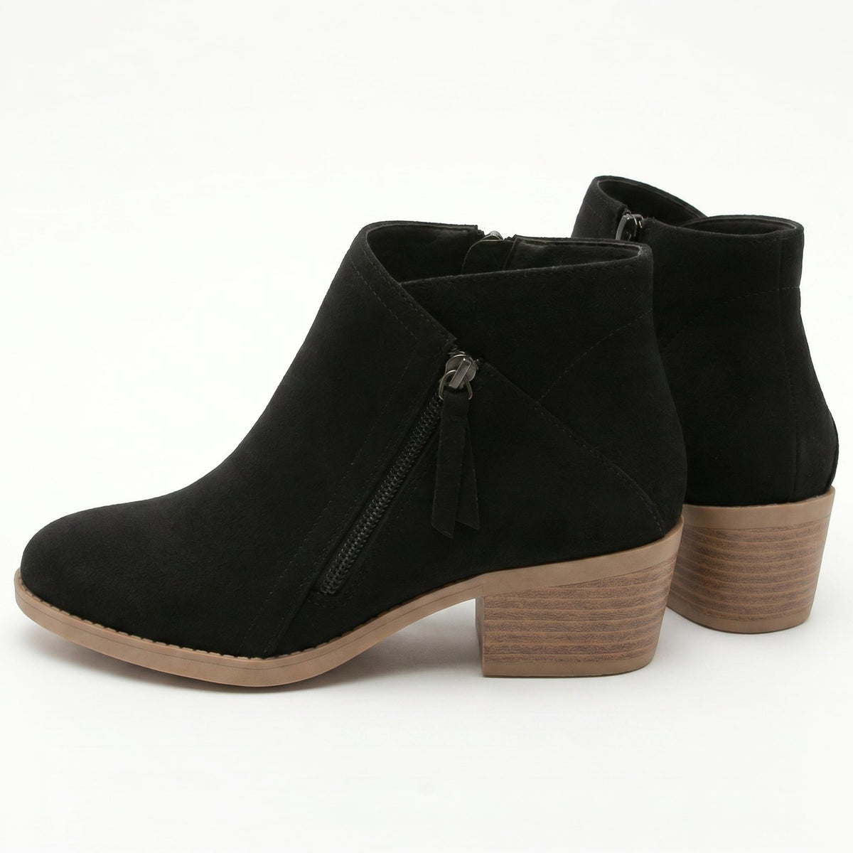 Justus | Women's Block Heel Ankle Boots with Side Zip
