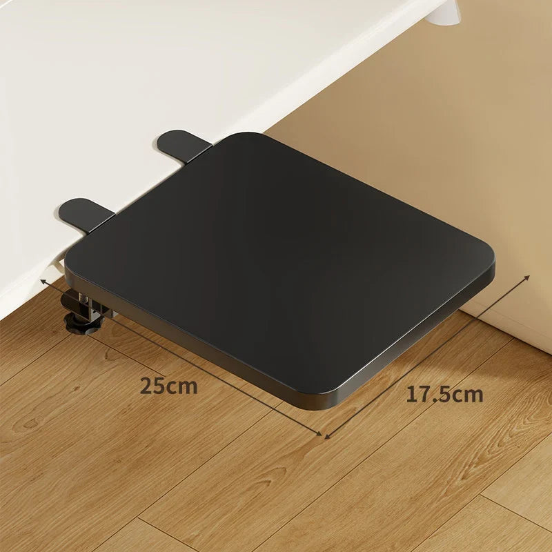 Keyboard & Mouse Platform | Bamboo Slide-Out & Clamp-Mounted | 40 x 20 cm