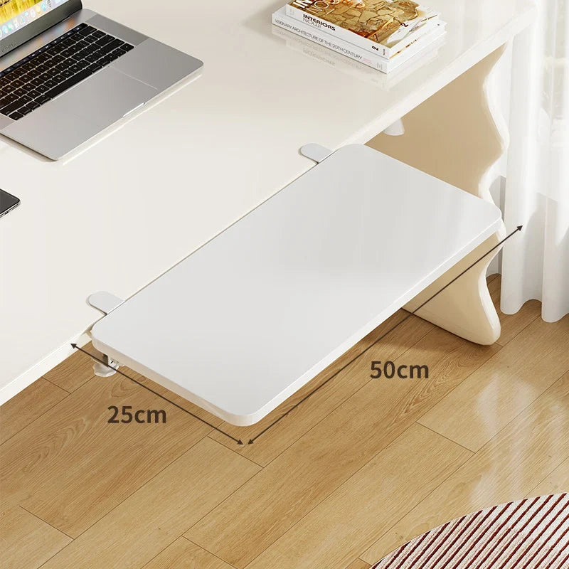 Keyboard & Mouse Platform | Bamboo Slide-Out & Clamp-Mounted | 40 x 20 cm