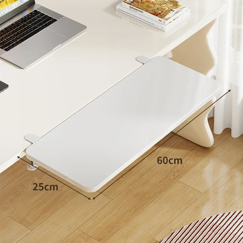 Keyboard & Mouse Platform | Bamboo Slide-Out & Clamp-Mounted | 40 x 20 cm