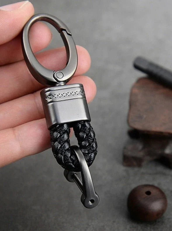 Keychain | Woven Loop & Metal Key Ring