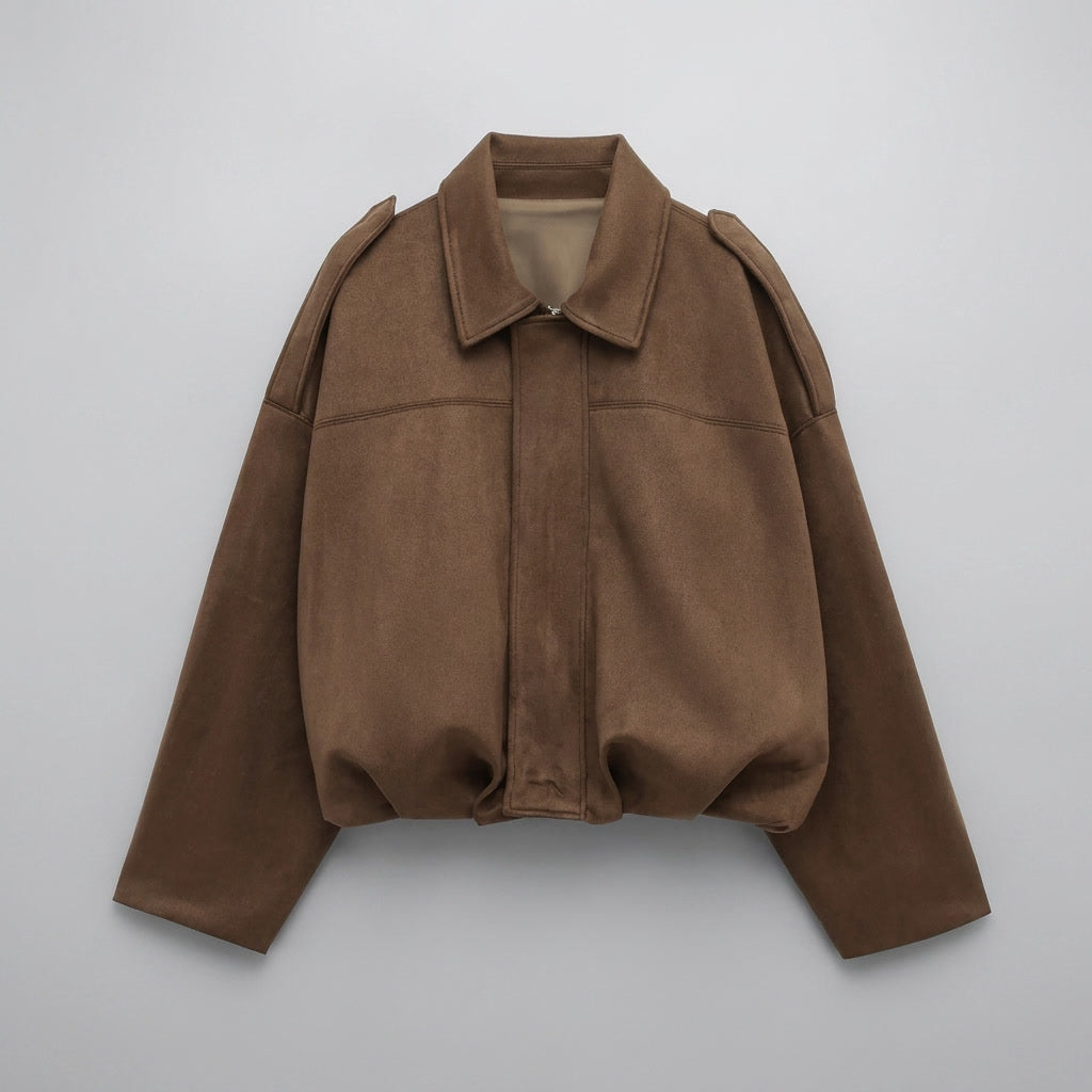 Renna Suede Bomber Jacket