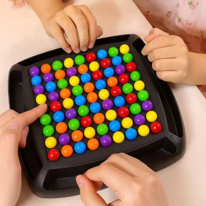 Kids' Board Game Puzzle with Marbles Strategy and Logic Training