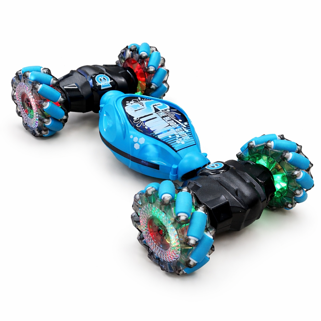 Kids Hand Gesture Control Rc Car with Transforming Drift Chassis and LED Wheels