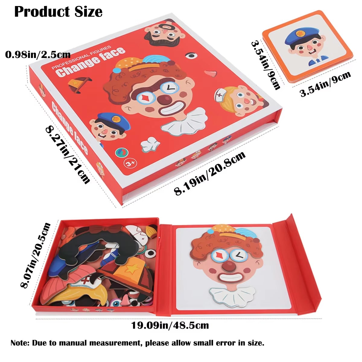 Kids' Magnetic Puzzle Book with Mix-And-Match Face Pieces