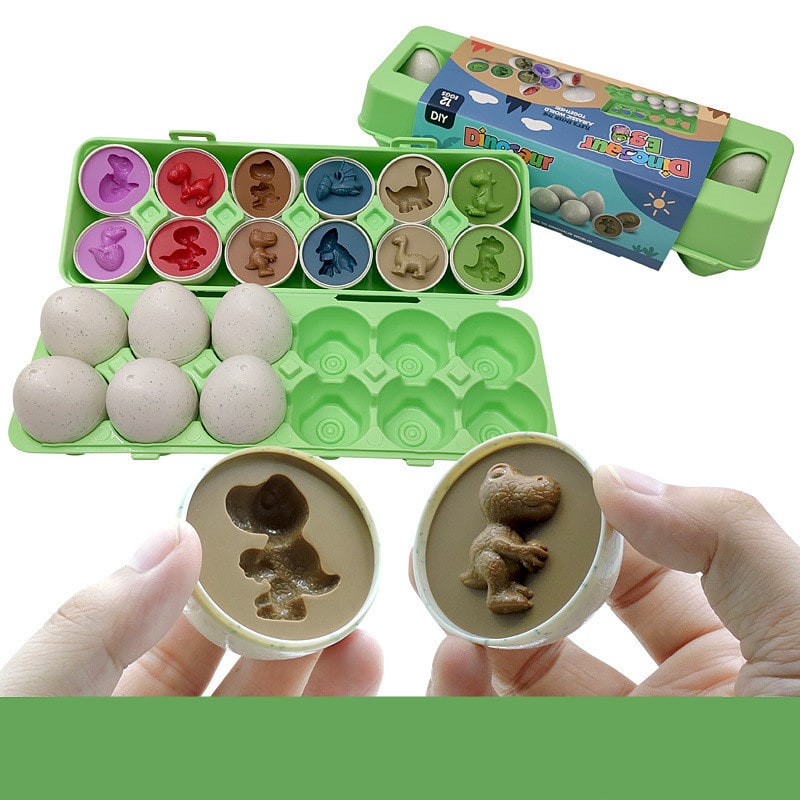 Kids' Matching Eggs Toy with Fine Motor Skills Development and Shape Learning In Carton