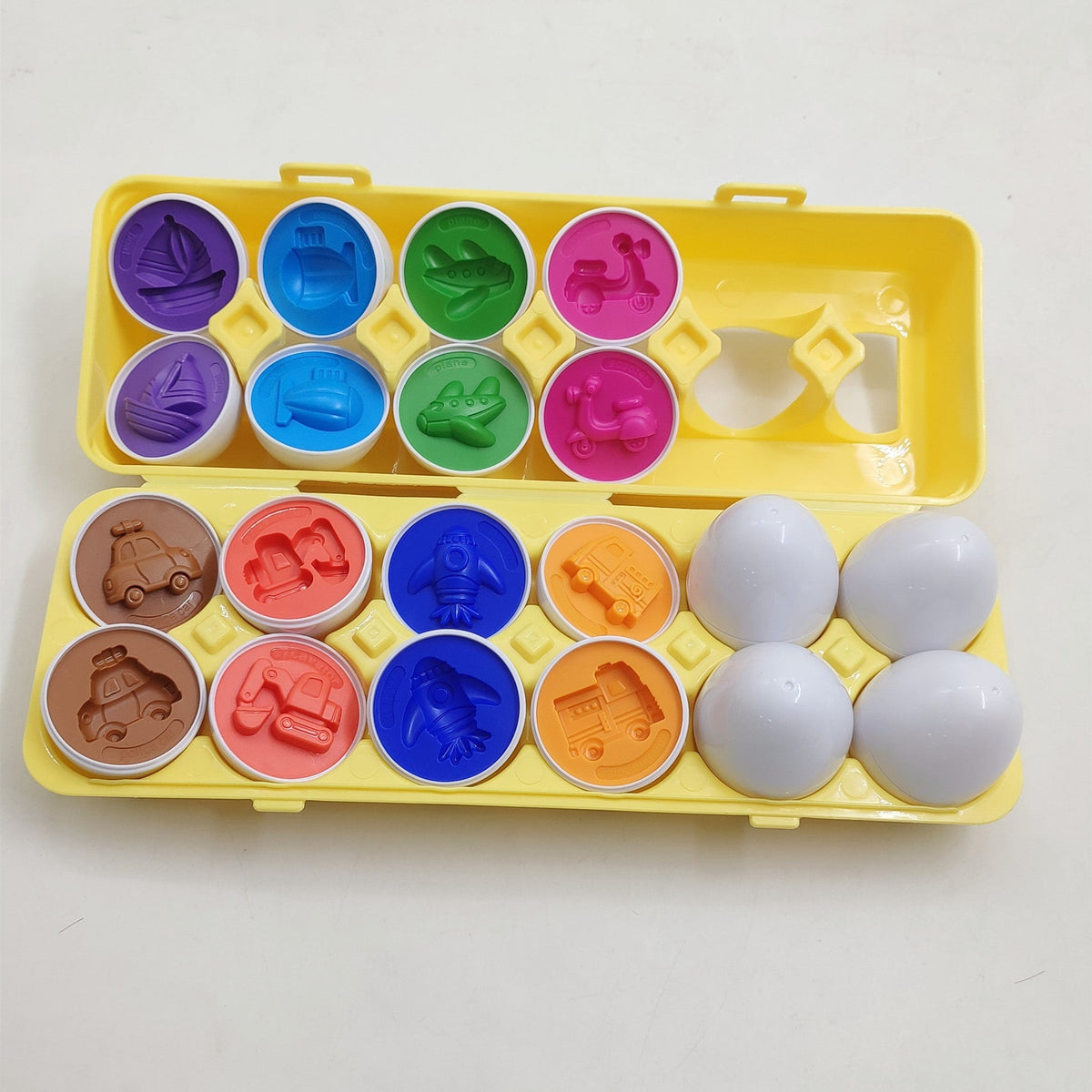 Kids' Matching Eggs Toy with Fine Motor Skills Development and Shape Learning In Carton
