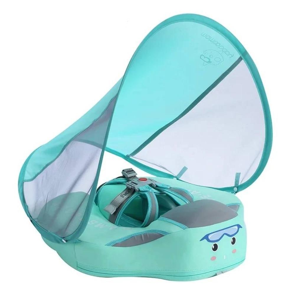 Baby Pool Float with Removable Sun Canopy and Safety Harness