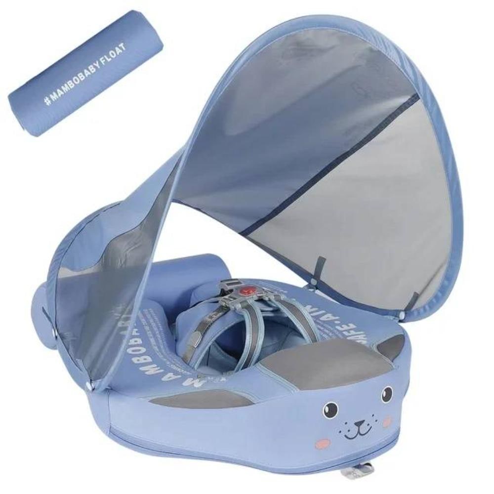 Baby Pool Float with Removable Sun Canopy and Safety Harness