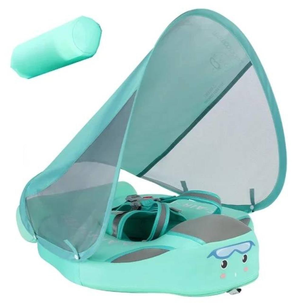 Baby Pool Float with Removable Sun Canopy and Safety Harness