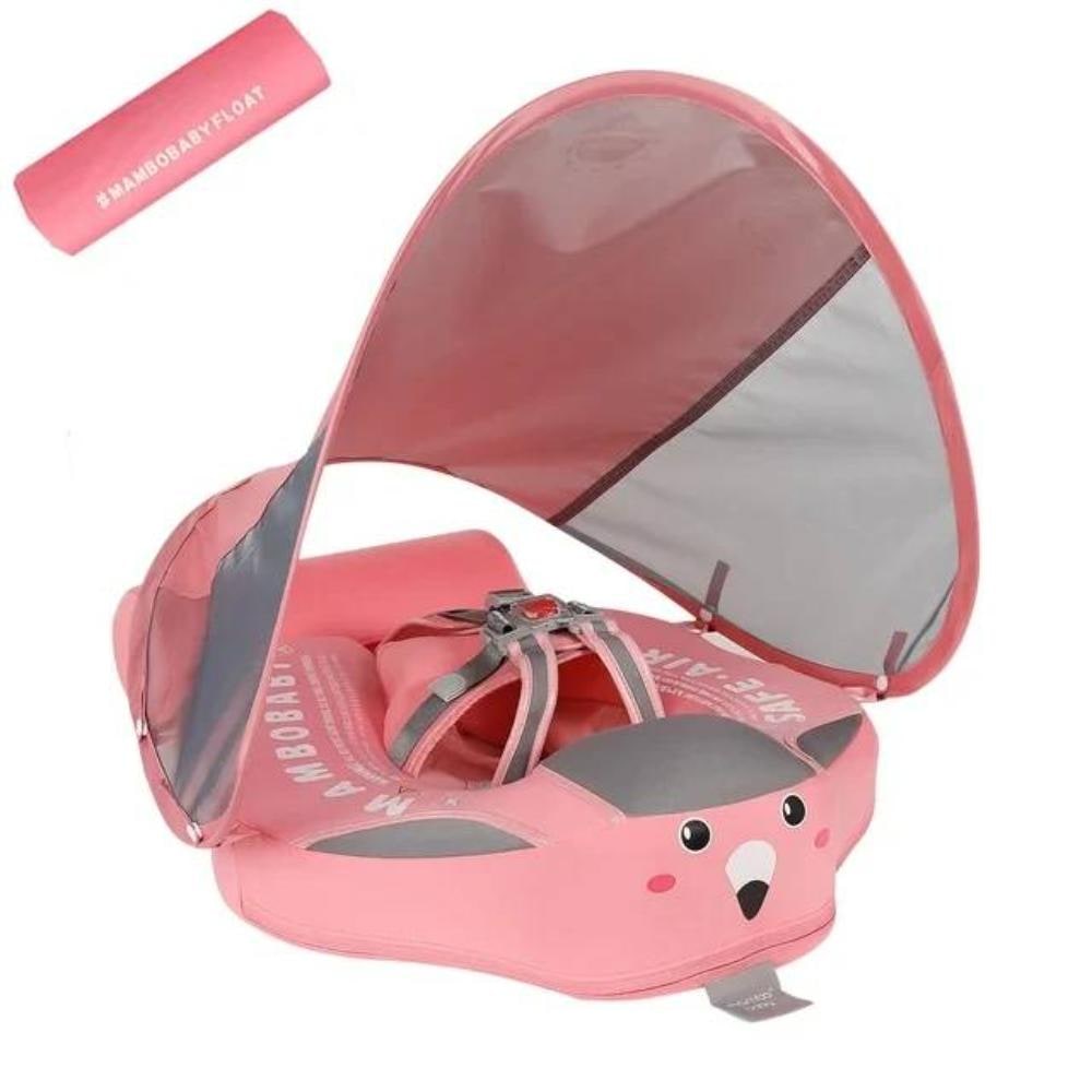 Baby Pool Float with Removable Sun Canopy and Safety Harness