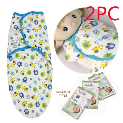 Kids' Sleep Sack Baby Swaddle Wrap for Newborn with Adjustable Hook and Loop Fasteners