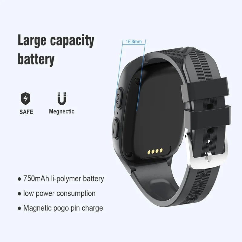 Kids Smartwatch | 4G GPS+WiFi Tracking & HD Touchscreen | IP67 Water-Resistant