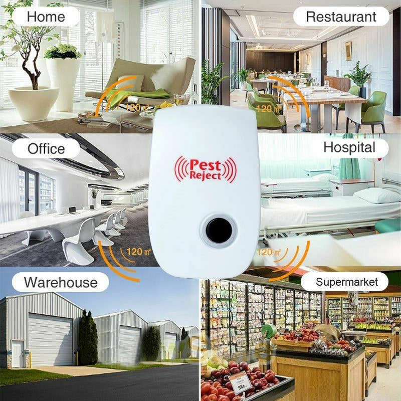 Ultrasonic Pest Repeller with Electronic Plug-In Design for Rodents and Squirrels