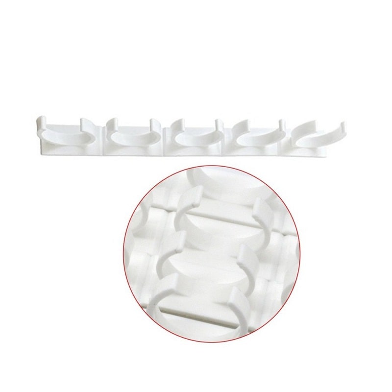 Kitchen Cabinet Spice Rack Organizer with Adhesive Gripper Clips for Wall Hanging Storage