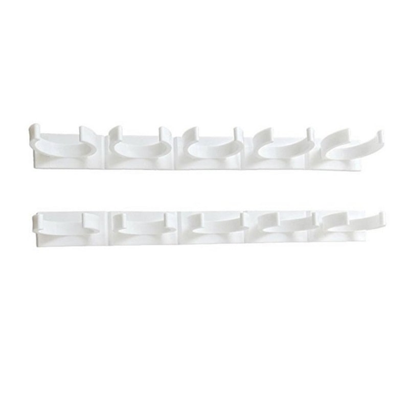 Kitchen Cabinet Spice Rack Organizer with Adhesive Gripper Clips for Wall Hanging Storage