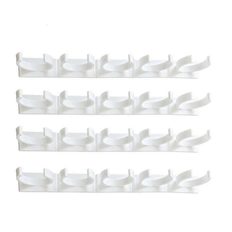 Kitchen Cabinet Spice Rack Organizer with Adhesive Gripper Clips for Wall Hanging Storage