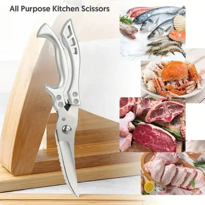 Kitchen Shears | Heavy-Duty Stainless Steel & Safety Lock
