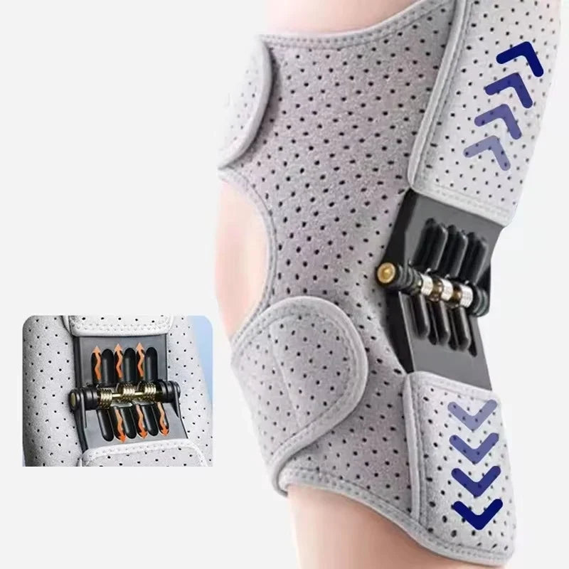 Knee Brace | Spring-Loaded Support & Adjustable Fit