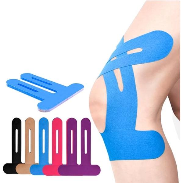 Knee Elastic Kinesiology Tape with Pre-Cut Strips for Professional Support
