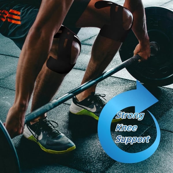 Knee Elastic Kinesiology Tape with Pre-Cut Strips for Professional Support