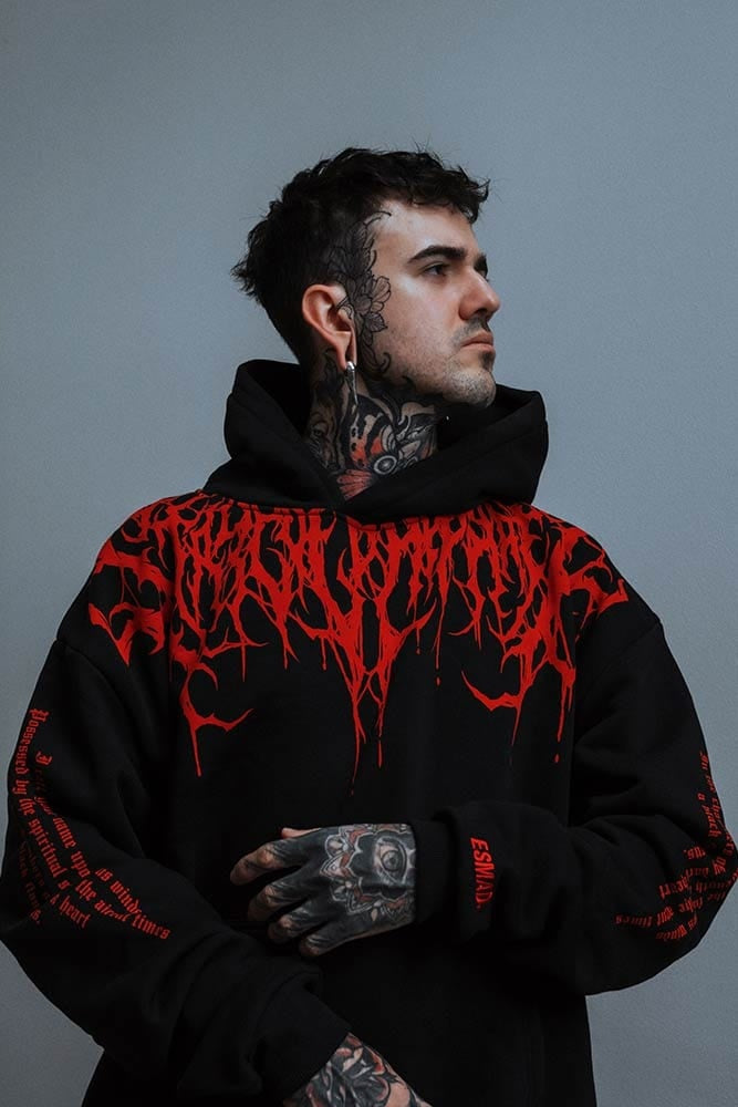 Ethan | Men's Oversized Graphic Hoodie Sweatshirt Gothic Print