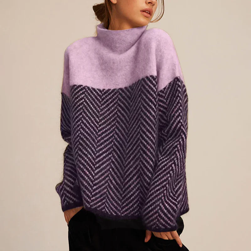 Women's Roll Neck Blouse | Soft Casual Top