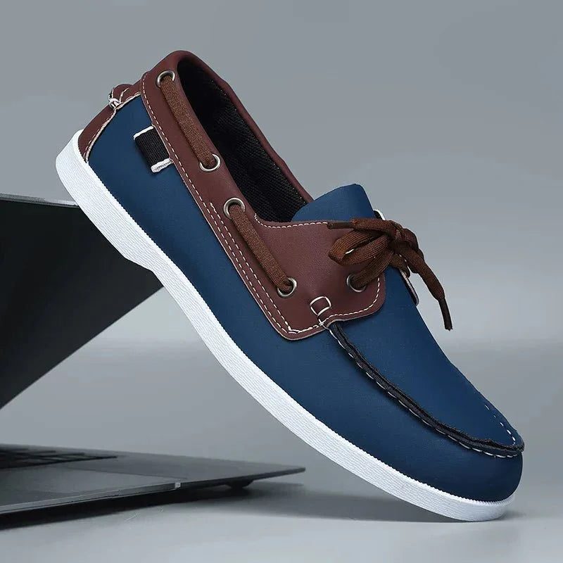 Lace-Through Boat Shoe Loafers for Men