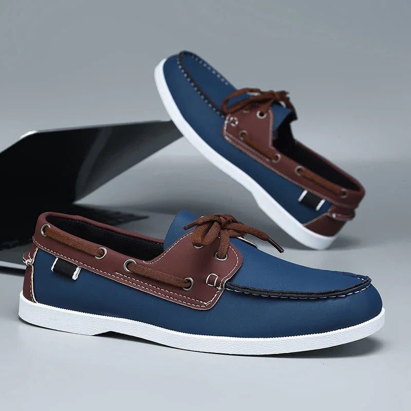 Lace-Through Boat Shoe Loafers for Men