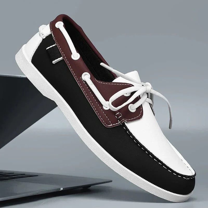 Lace-Through Boat Shoe Loafers for Men