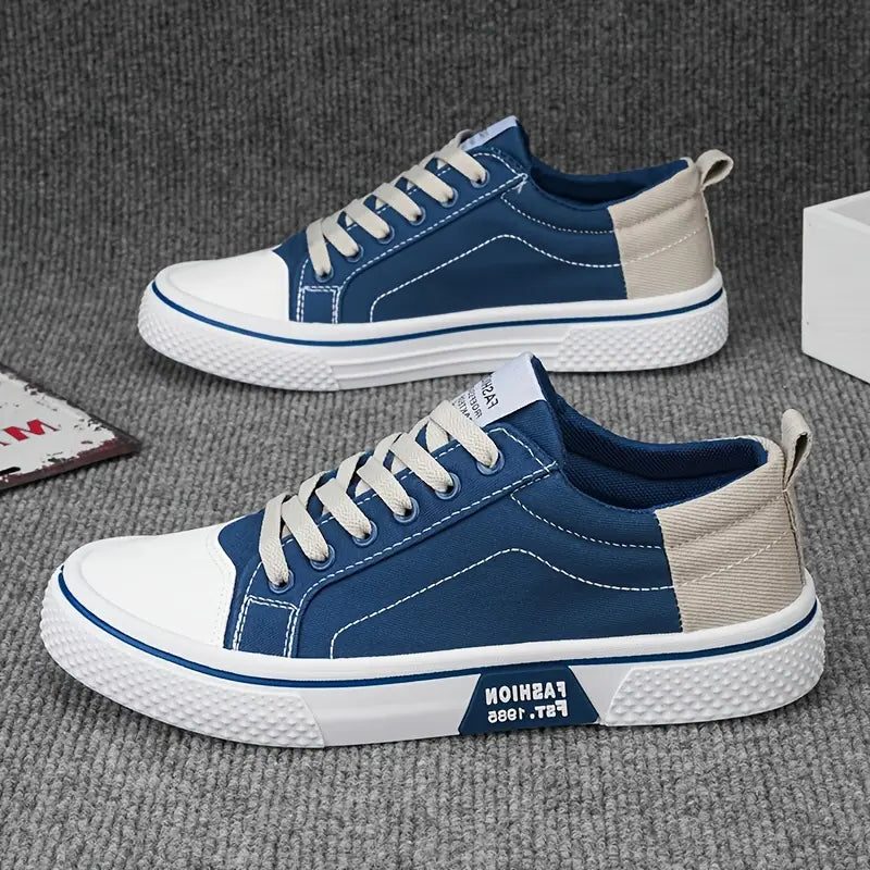 Lace-Up Canvas Sneakers for Men