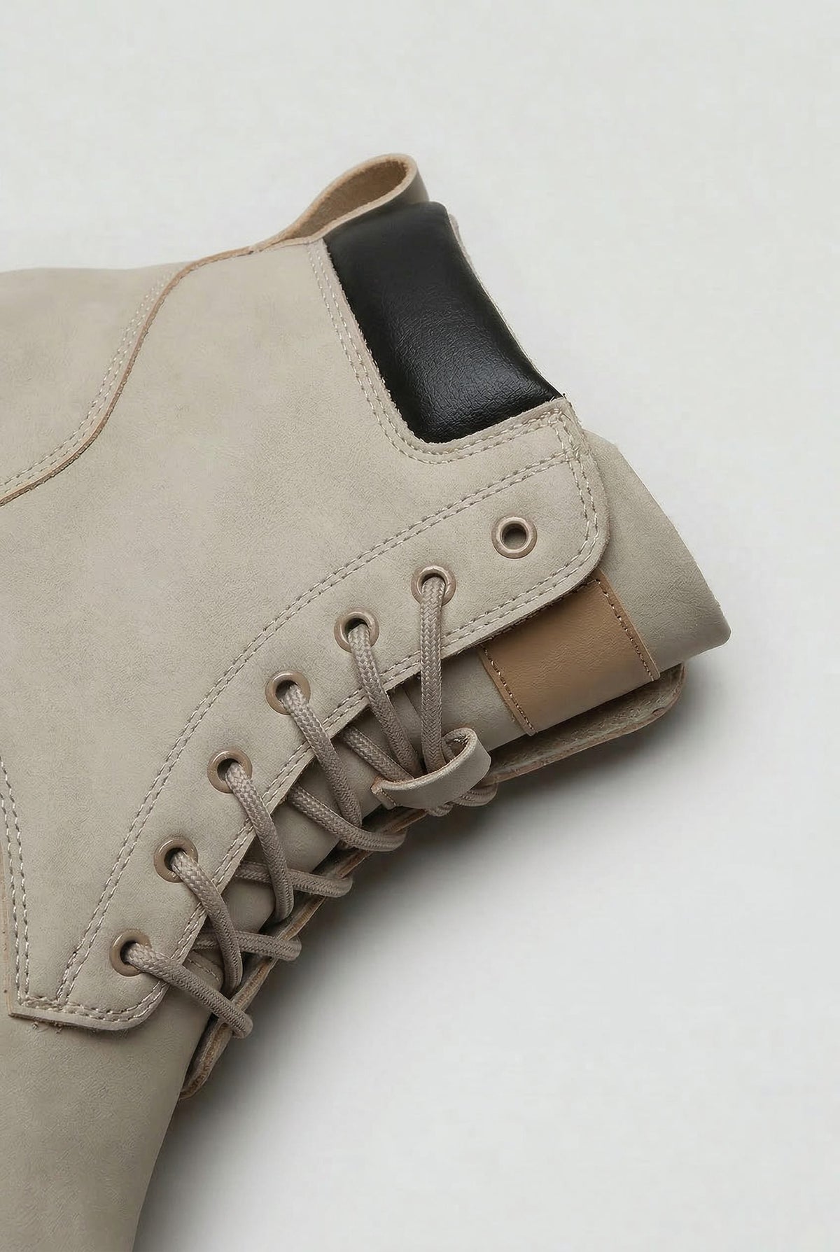 Lace-Up Chunky Sole Ankle Boots for Men
