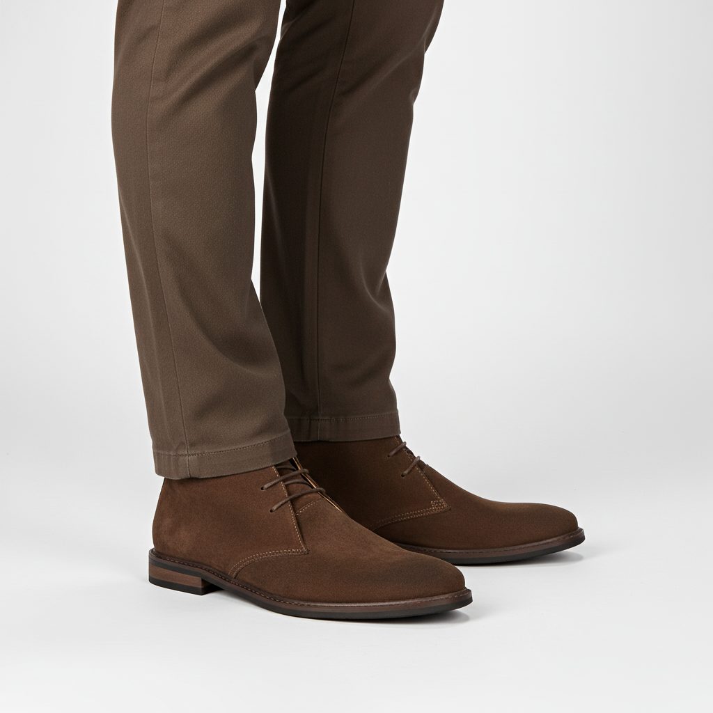 Lace-Up Desert Boots for Men