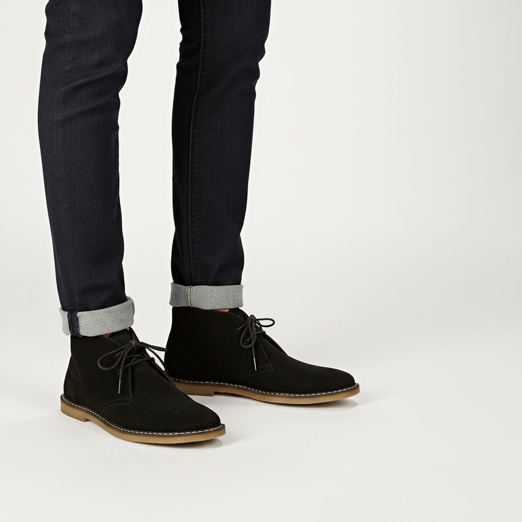 Lace-Up Desert Boots for Men