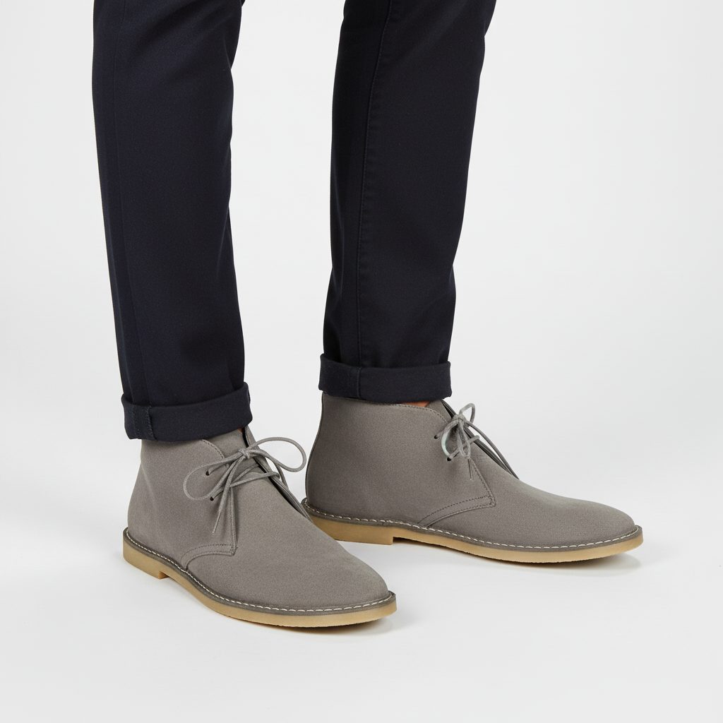 Lace-Up Desert Boots for Men