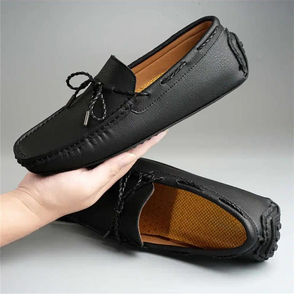 Lace-Up Leather Loafers for Men