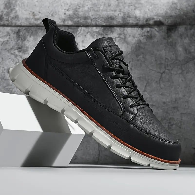 Lace-Up Leather Sneakers for Men