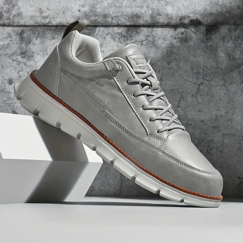 Lace-Up Leather Sneakers for Men