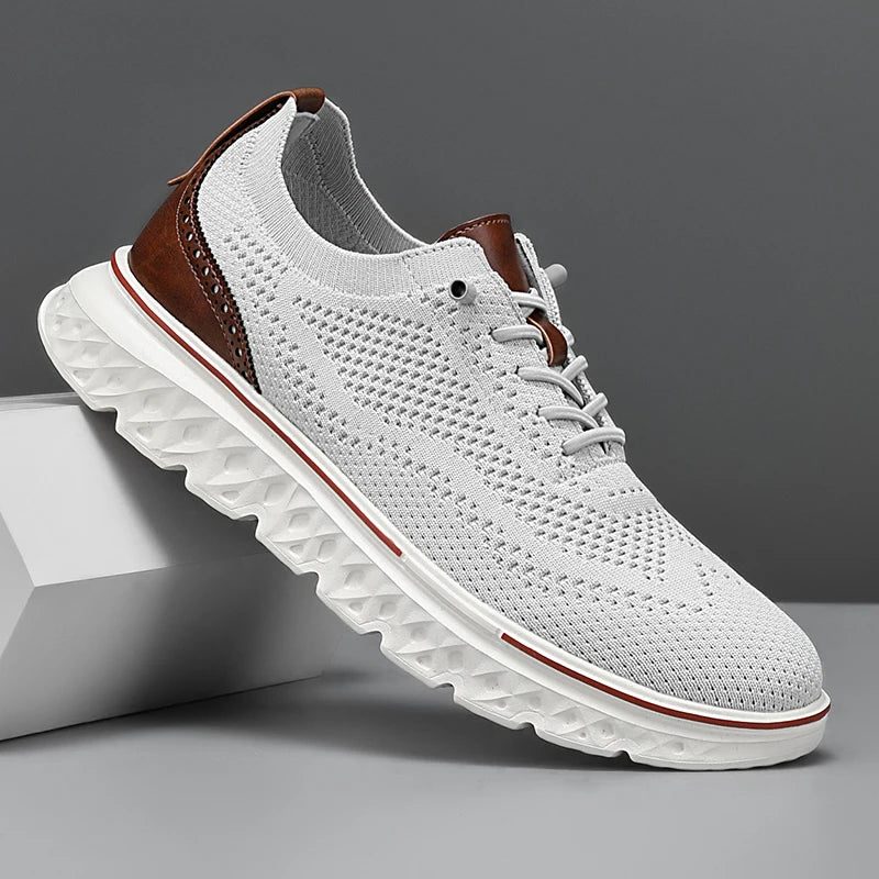 Lace-Up Mesh Performance Sneakers for Men
