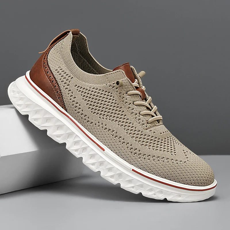 Lace-Up Mesh Performance Sneakers for Men
