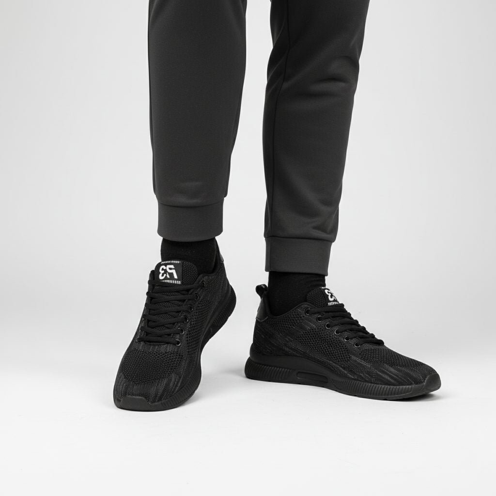 Lace-Up Mesh Sneakers for Men