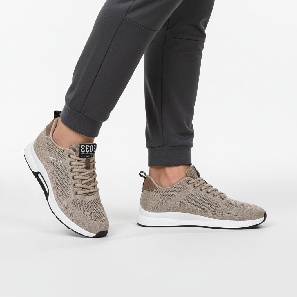 Lace-Up Mesh Sneakers for Men