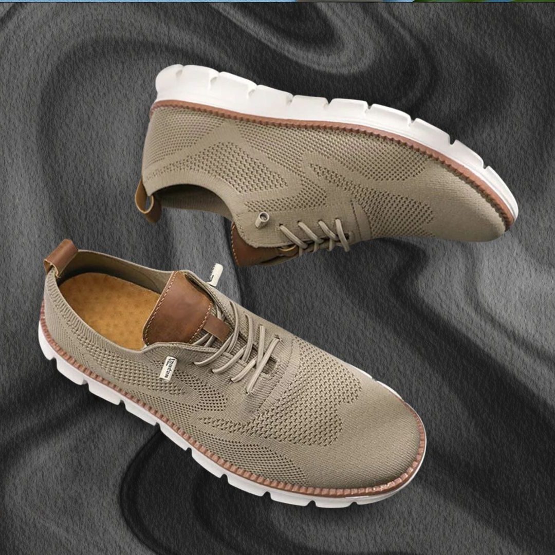 Lace-Up Mesh Walking Shoes for Men
