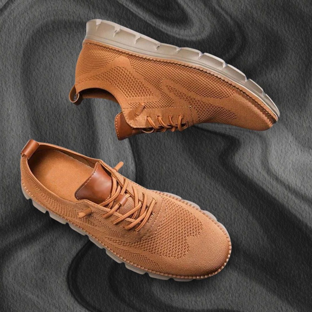 Lace-Up Mesh Walking Shoes for Men