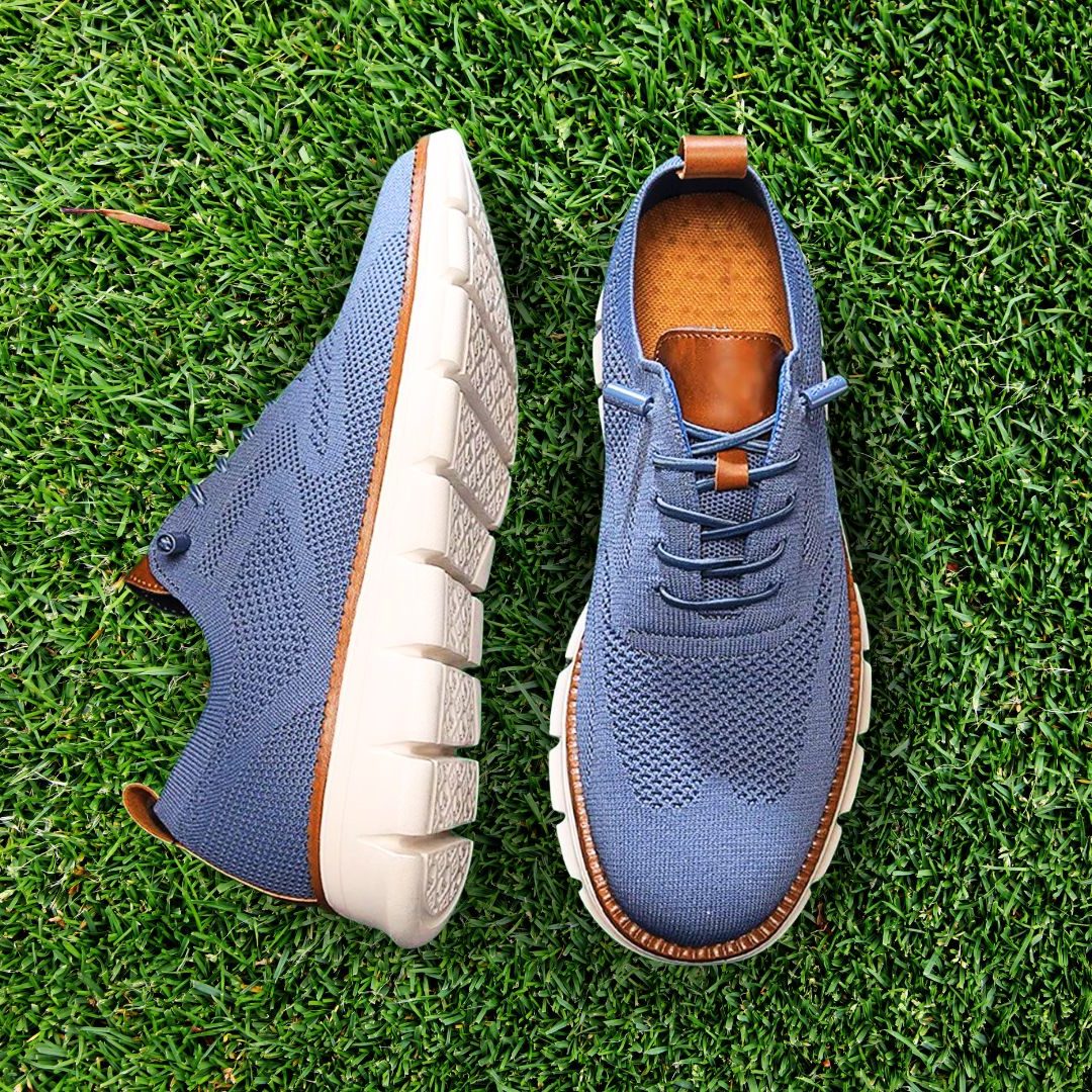 Lace-Up Mesh Walking Shoes for Men