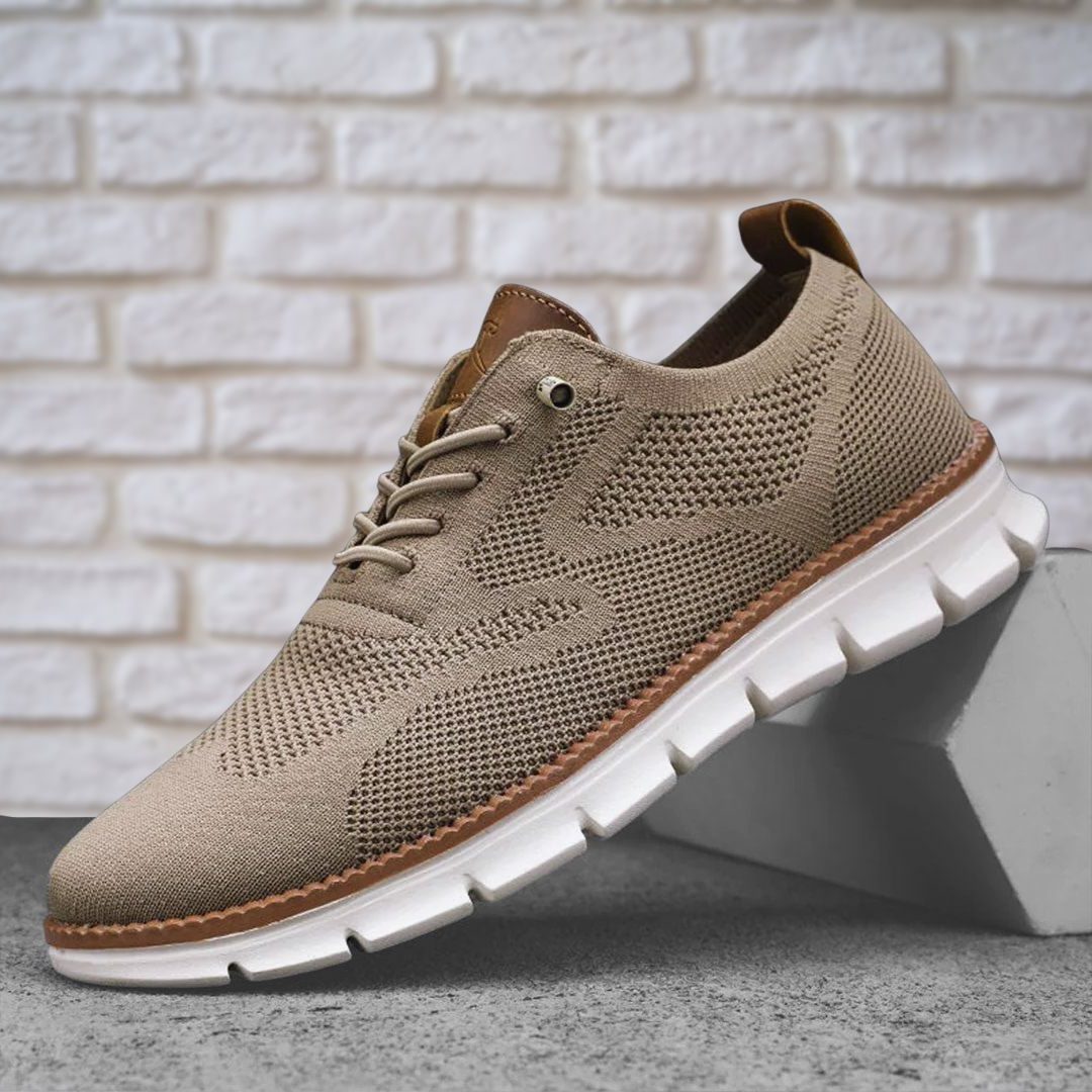 Lace-Up Mesh Walking Shoes for Men